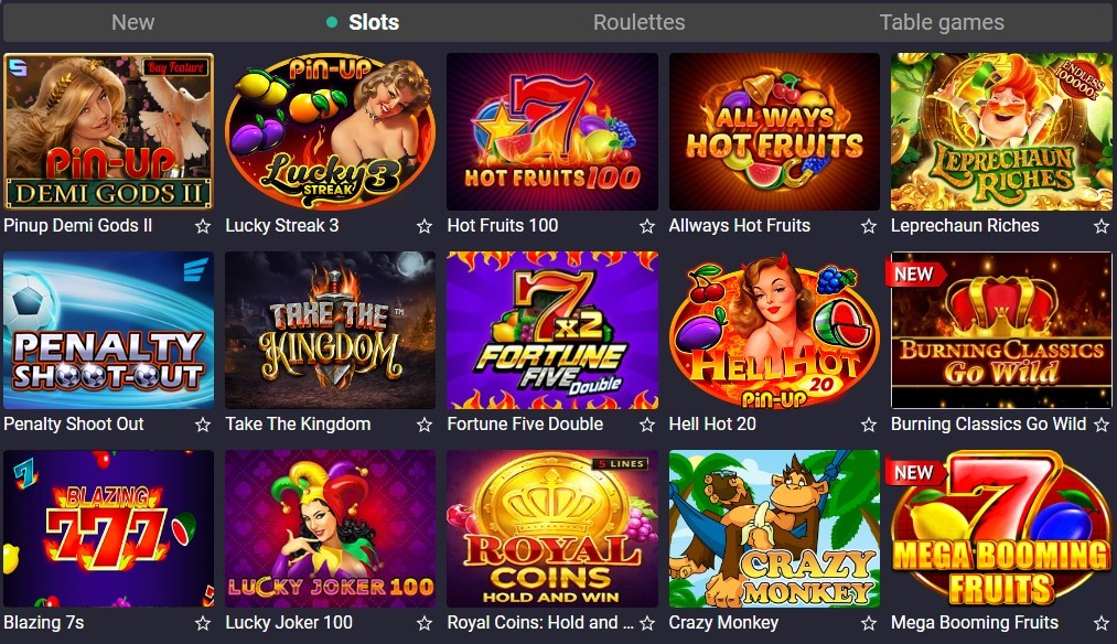 Pin Up Casino слоти